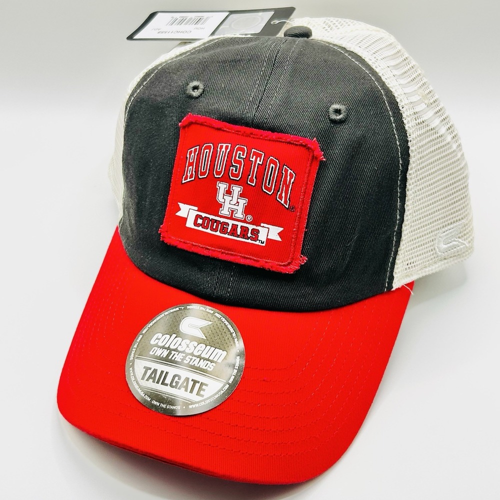 Houston Cougars Colosseum Tailgate Trucker Hat Cap Snapback Adjustable Gray NCAA